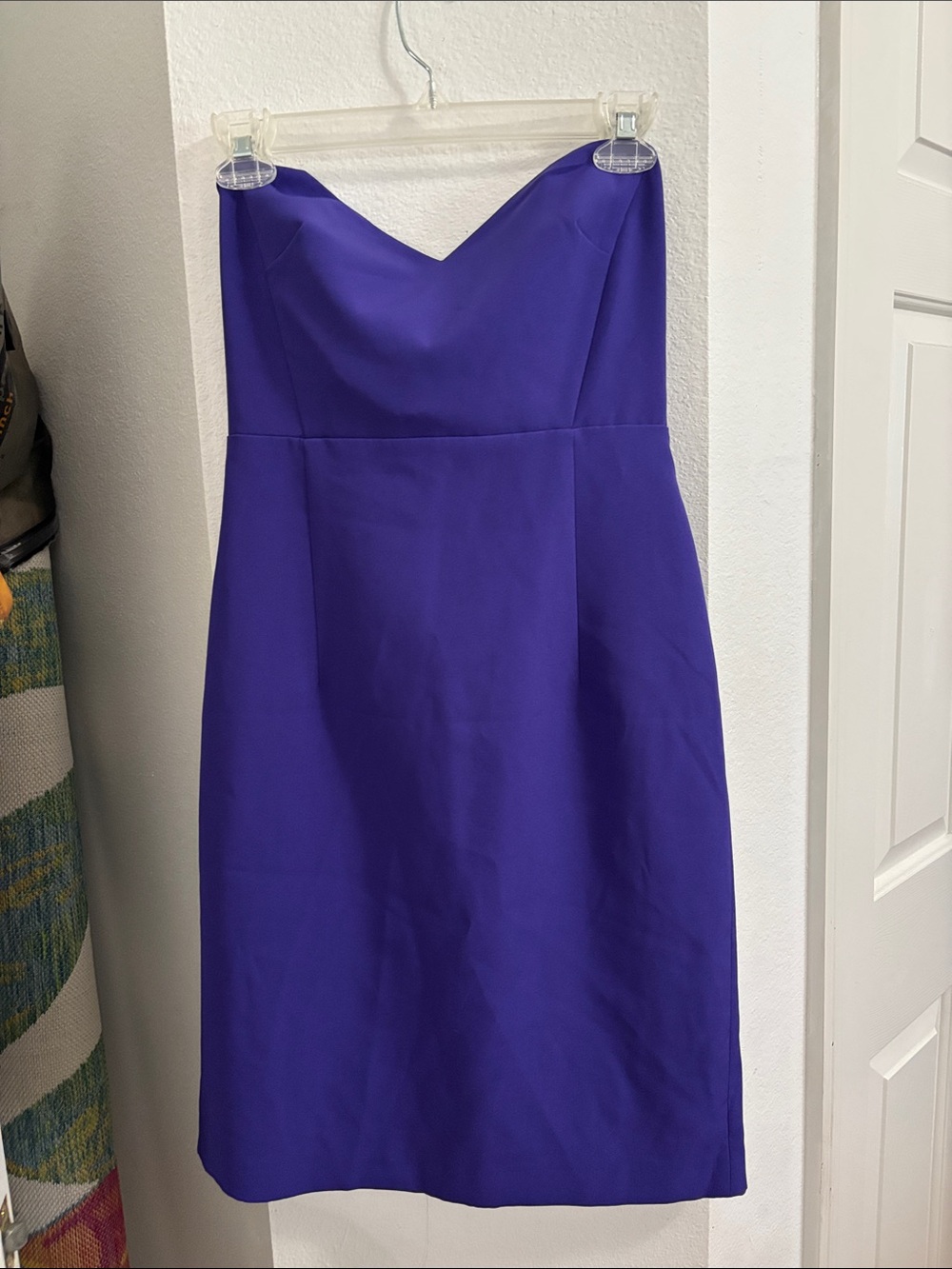 French Connection Strapless Royal Purple Cocktail Dress